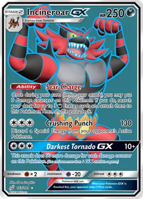 Incineroar GX (Full Art) from SM - Team Up