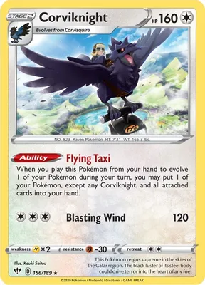 Corviknight from SWSH03: Darkness Ablaze