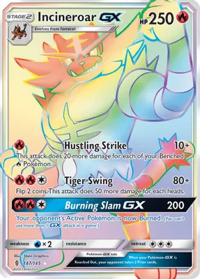 Incineroar GX (Secret) from SM - Guardians Rising