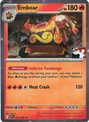 Emboar - 013/086 (Cosmos Holo) from Prize Pack Series Cards