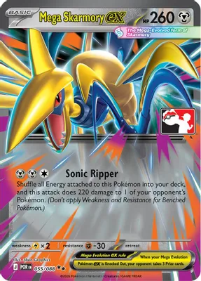 Mega Skarmory ex - 055/088 from Prize Pack Series Cards