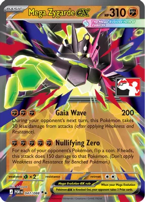 Mega Zygarde ex - 047/088 from Prize Pack Series Cards