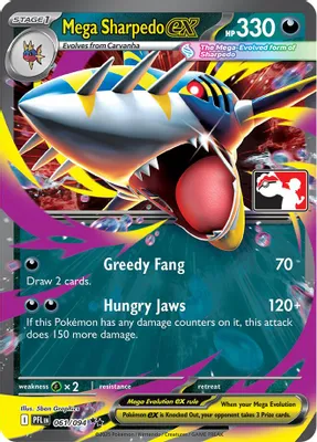 Mega Sharpedo ex - 061/094 from Prize Pack Series Cards