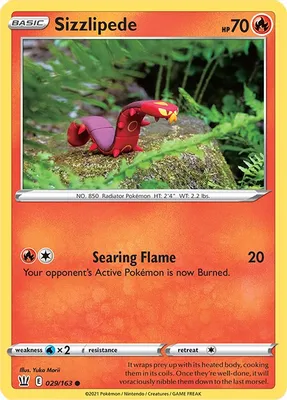 Sizzlipede from SWSH05: Battle Styles