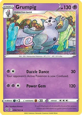 Grumpig from SWSH05: Battle Styles