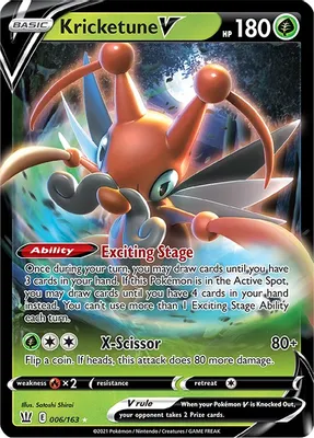 Kricketune V from SWSH05: Battle Styles