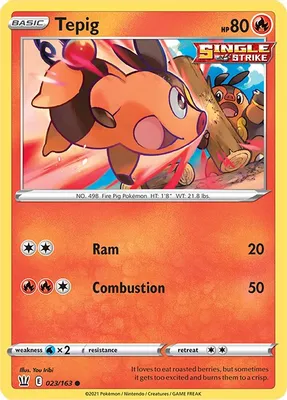 Tepig from SWSH05: Battle Styles