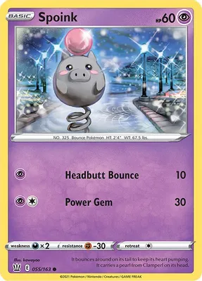 Spoink from SWSH05: Battle Styles