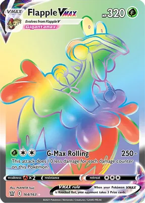 Flapple VMAX (Secret) from SWSH05: Battle Styles