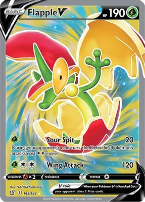 Flapple V (Full Art) from SWSH05: Battle Styles