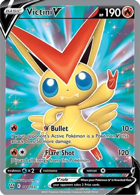 Victini V (Full Art) from SWSH05: Battle Styles