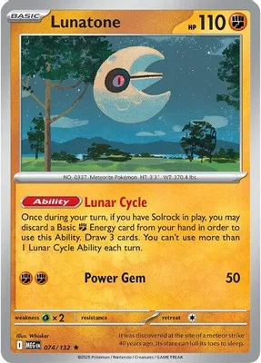 Lunatone from ME01: Mega Evolution