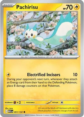 Pachirisu from ME01: Mega Evolution
