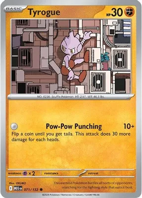 Tyrogue from ME01: Mega Evolution