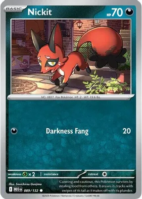Nickit from ME01: Mega Evolution