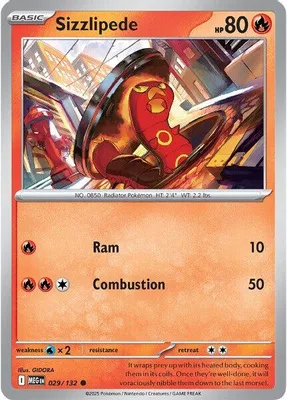 Sizzlipede from ME01: Mega Evolution