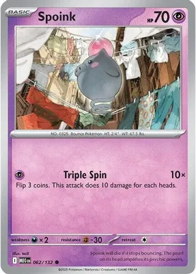 Spoink from ME01: Mega Evolution