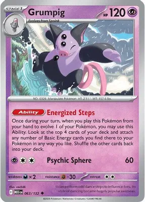 Grumpig from ME01: Mega Evolution