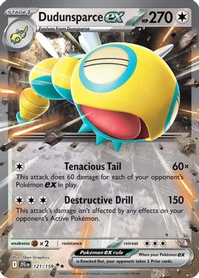 Dudunsparce ex - 121/159 from SV09: Journey Together