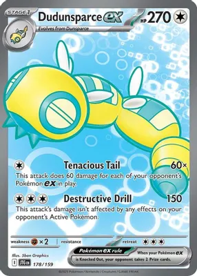 Dudunsparce ex - 178/159 from SV09: Journey Together