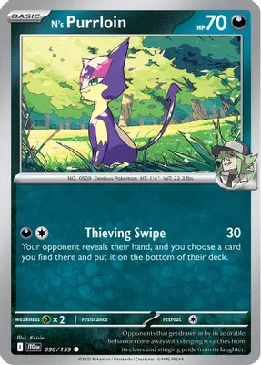 N's Purrloin from SV09: Journey Together