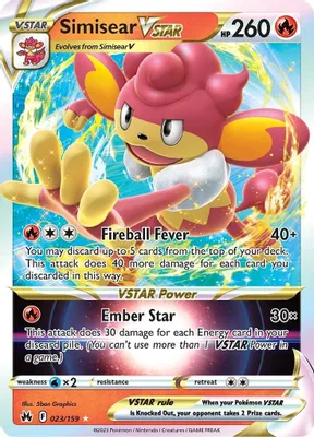 Simisear VSTAR from SWSH: Crown Zenith