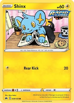 Shinx (39) from SWSH: Crown Zenith