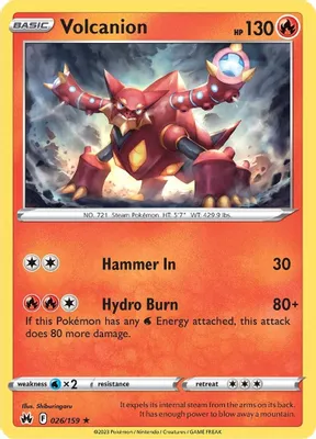 Volcanion from SWSH: Crown Zenith