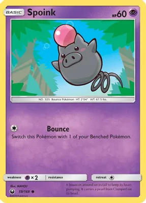 Spoink from SM - Celestial Storm