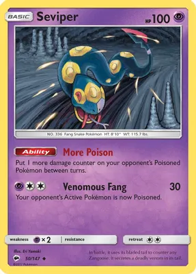 Seviper from SM - Burning Shadows