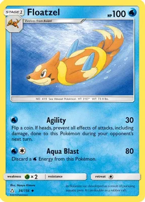 Floatzel from SM - Ultra Prism