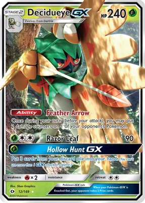 Decidueye GX from SM Base Set