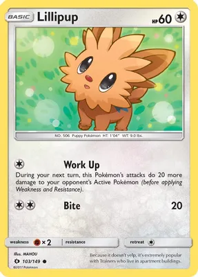 Lillipup from SM Base Set