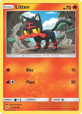 Litten from SM Base Set