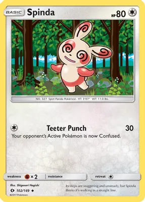 Spinda from SM Base Set