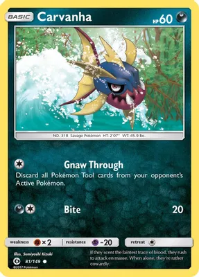 Carvanha from SM Base Set