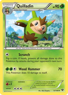 Quilladin from XY Base Set