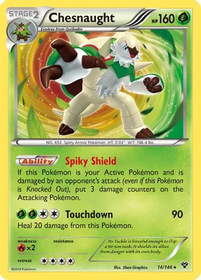 Chesnaught from XY Base Set