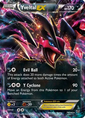Yveltal EX from XY Base Set