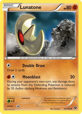 Lunatone from XY Base Set