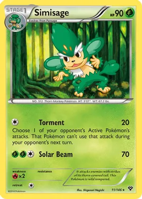 Simisage from XY Base Set