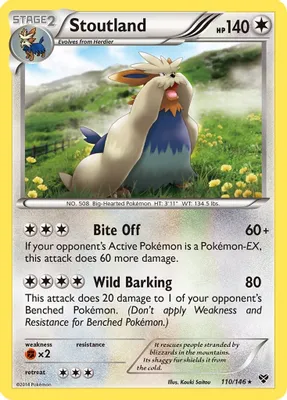 Stoutland from XY Base Set