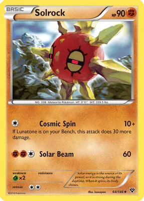 Solrock from XY Base Set