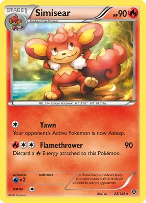 Simisear from XY Base Set