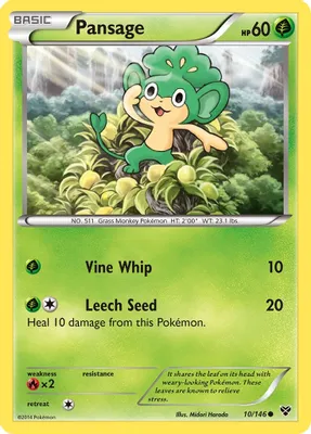 Pansage from XY Base Set