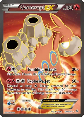 Camerupt EX (146 Full Art) from XY - Primal Clash