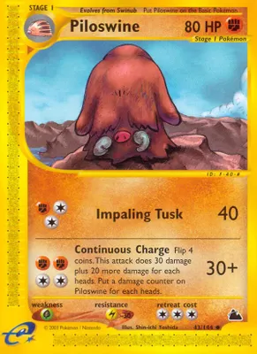 Piloswine (43) from Skyridge