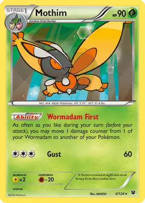 Mothim from XY - Fates Collide