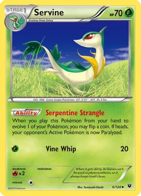 Servine from XY - Fates Collide