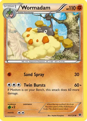Wormadam (44) from XY - Fates Collide